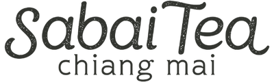 Logo of Sabai Tea Chiang Mai with black text on a white background